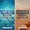 Signmission Medical Gas In Use OSHA Notice Sign, Vinyl Decal, 14in W x 10in L, 2PK OS-2PACK-NS-D-1014-L-14180 - alternate 2